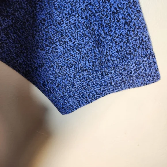 Christopher & Banks 100% Cotton Blue Sweater with Button Detail Sz L - Picture 6 of 8